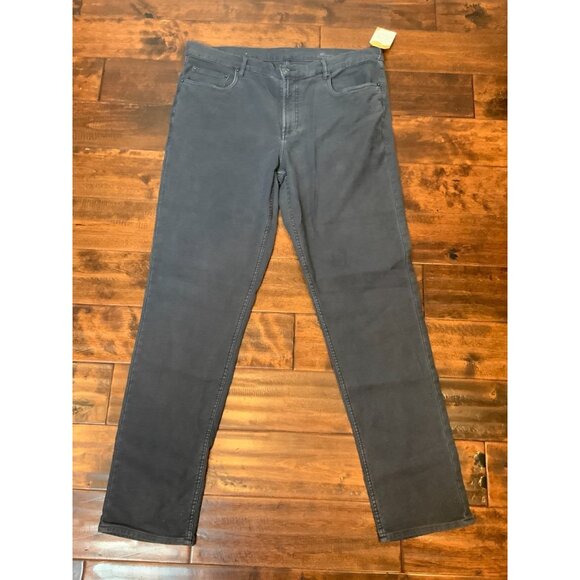 Faherty Dark Gray Stretch Terry 5-Pocket Athletic Fit Pant Jeans $195, Size 38 - Picture 1 of 6